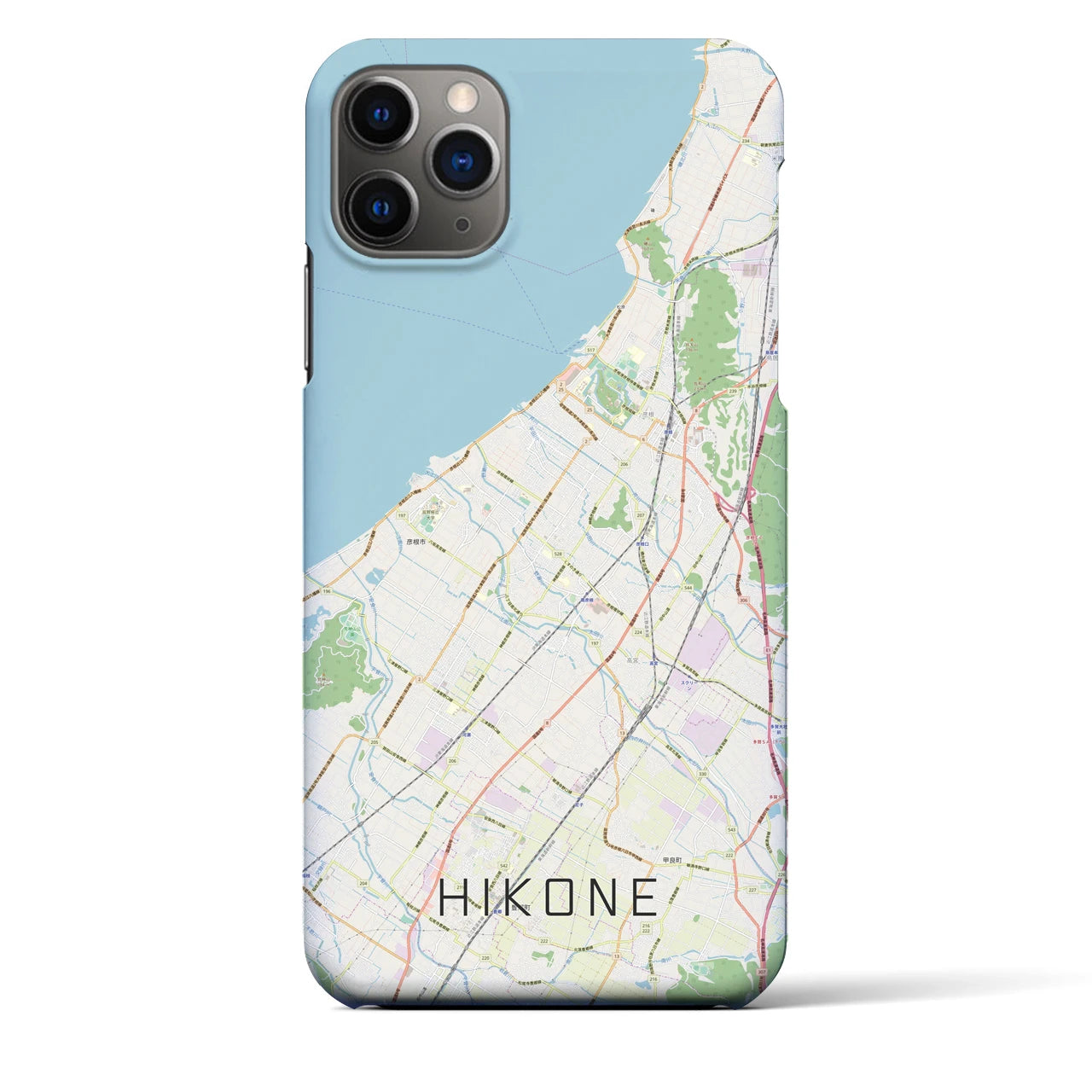 【彦根(滋賀県)】地図柄iPhoneケース(バックカバータイプ)