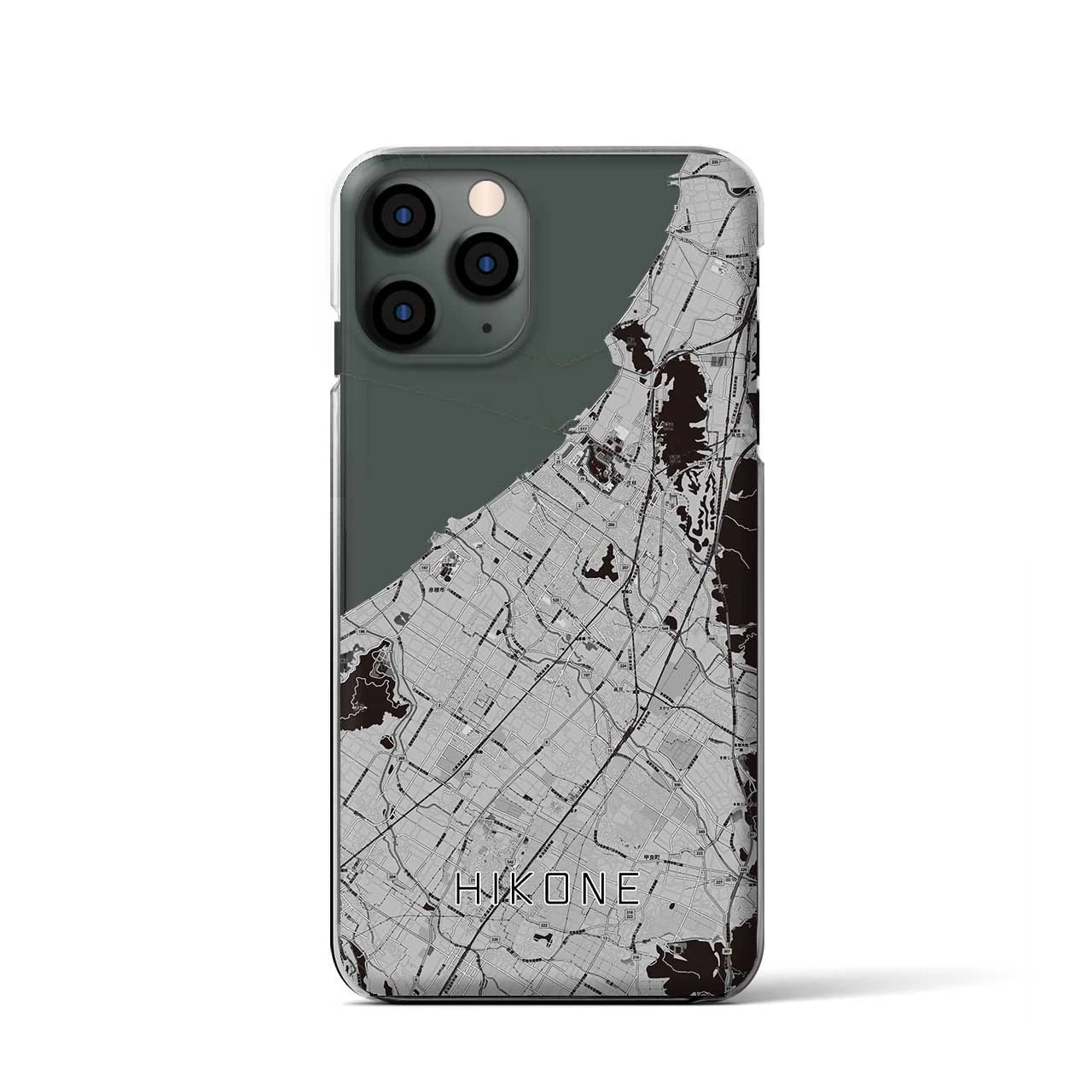 【彦根(滋賀県)】地図柄iPhoneケース(クリアタイプ)