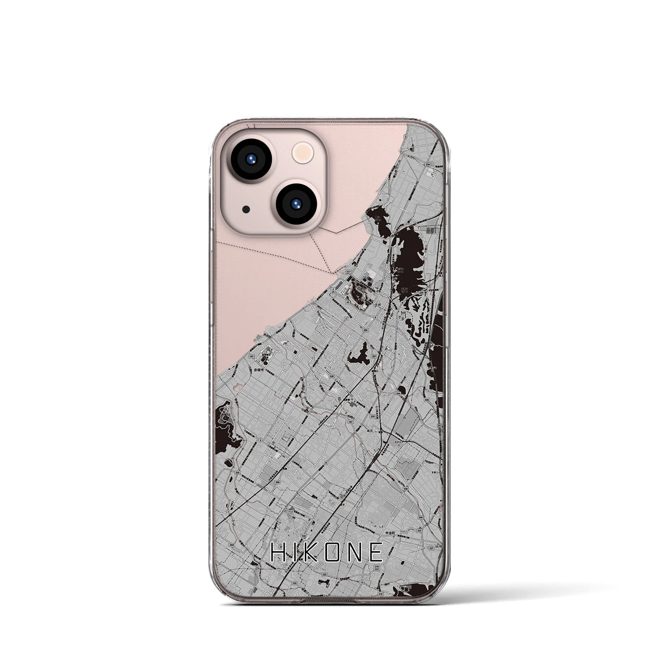 【彦根(滋賀県)】地図柄iPhoneケース(クリアタイプ)