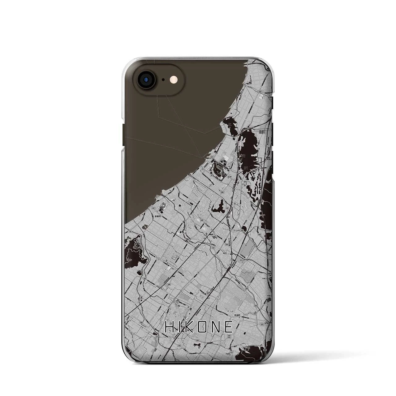 【彦根(滋賀県)】地図柄iPhoneケース(クリアタイプ)