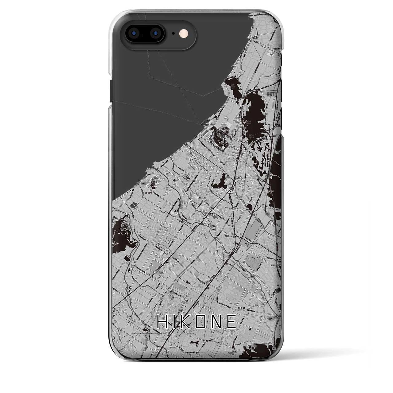 【彦根(滋賀県)】地図柄iPhoneケース(クリアタイプ)