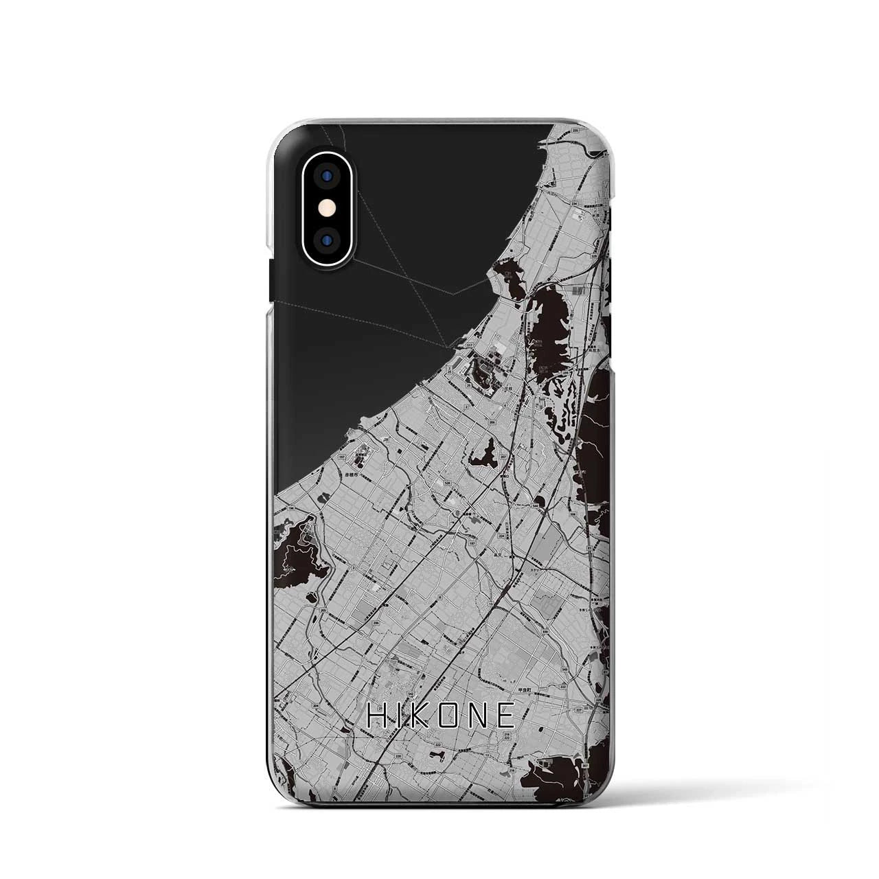 【彦根(滋賀県)】地図柄iPhoneケース(クリアタイプ)