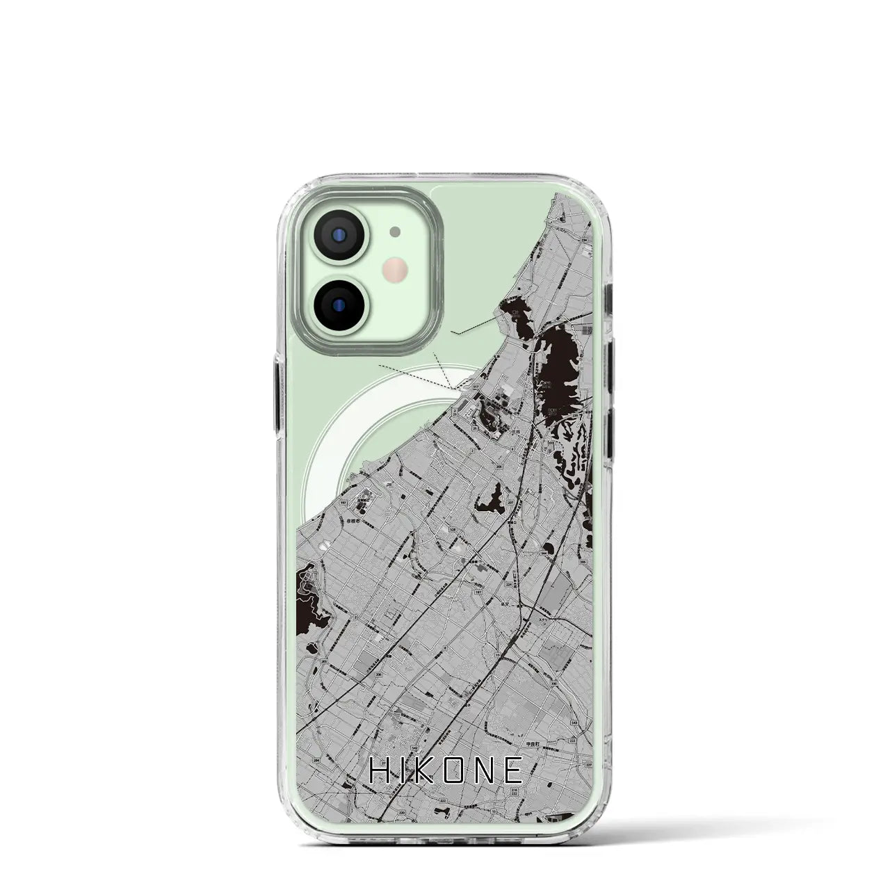 【彦根(滋賀県)】地図柄iPhoneケース(MagSafeタイプ)