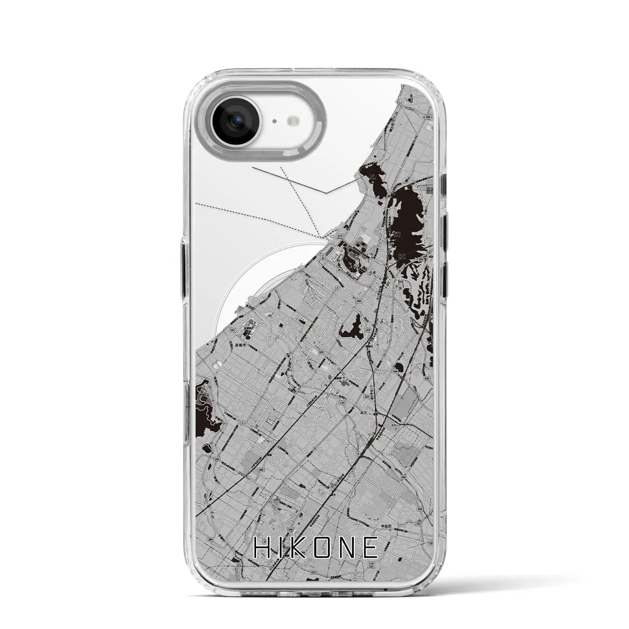 【彦根(滋賀県)】地図柄iPhoneケース(MagSafeタイプ)