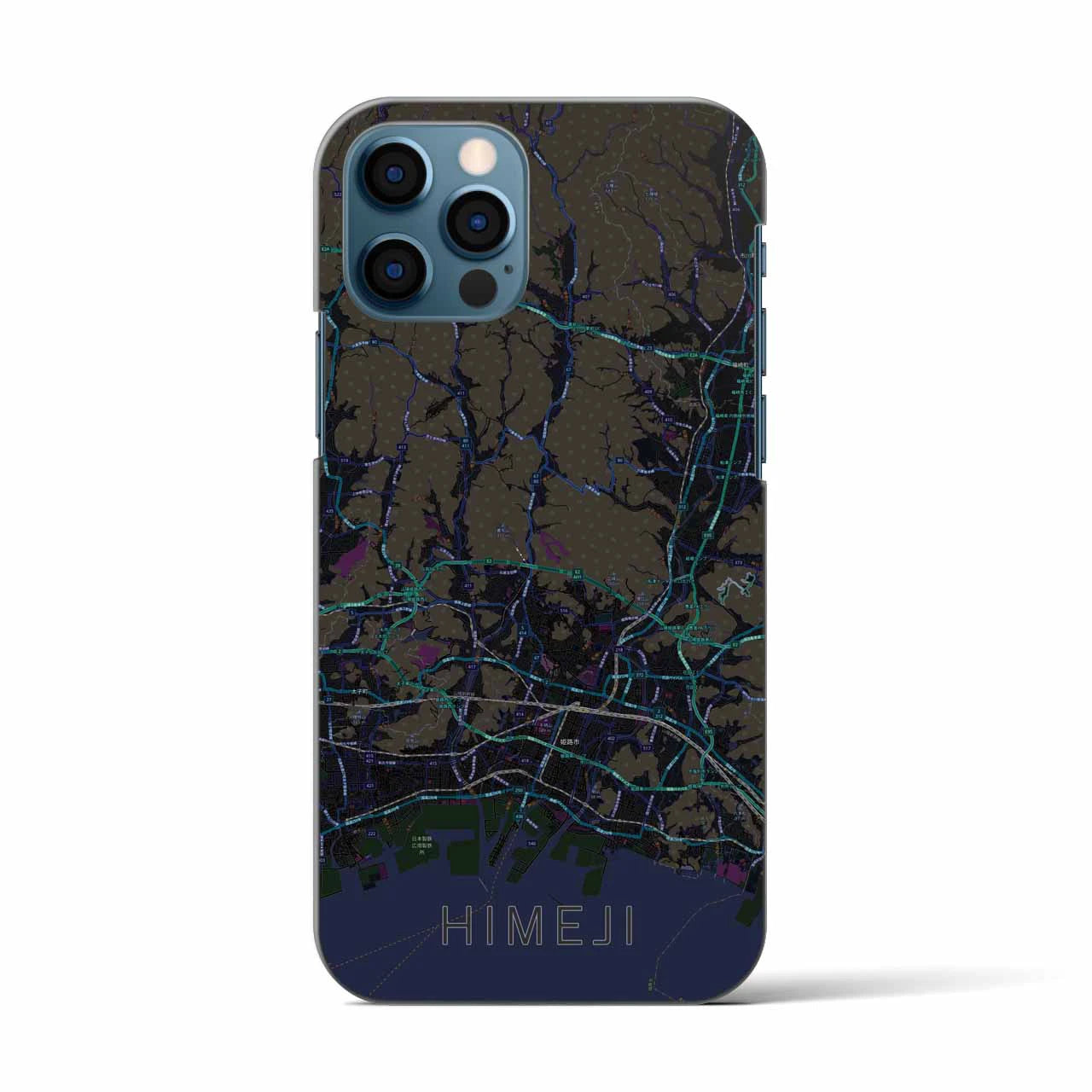 【姫路2(兵庫県)】地図柄iPhoneケース(バックカバータイプ)