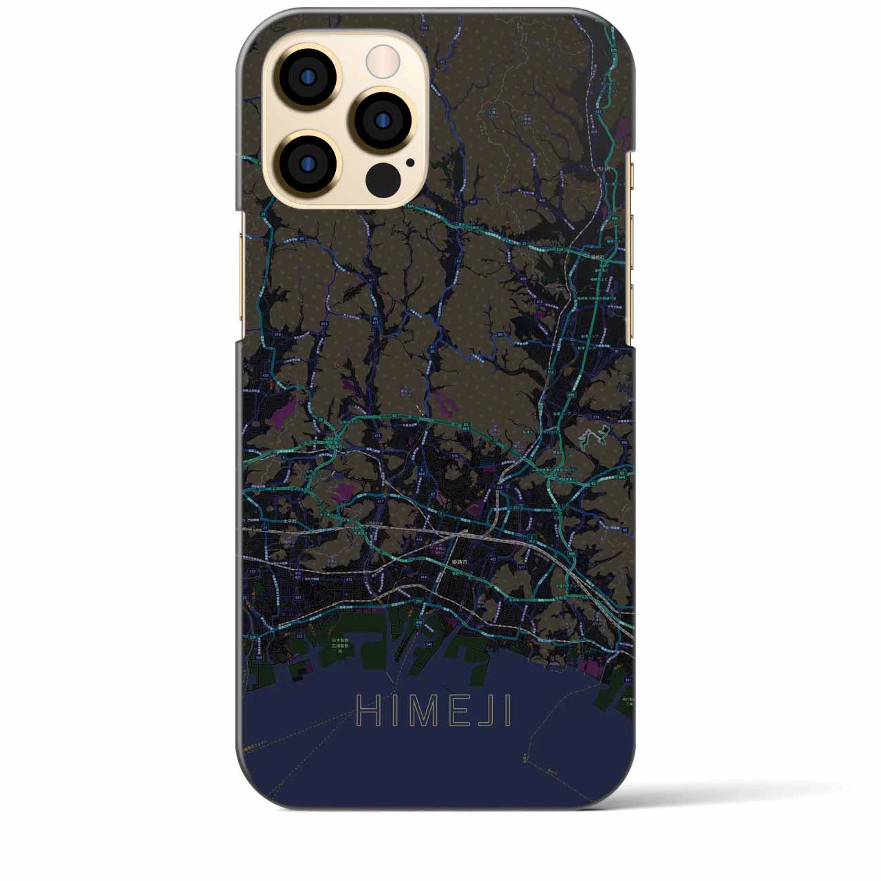 【姫路2(兵庫県)】地図柄iPhoneケース(バックカバータイプ)
