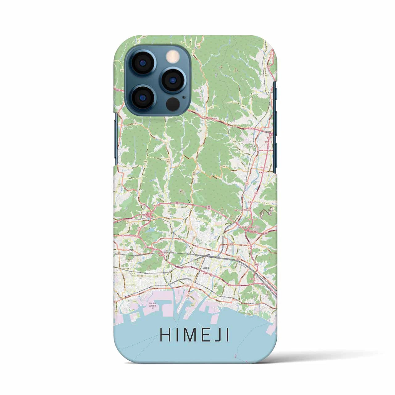 【姫路2(兵庫県)】地図柄iPhoneケース(バックカバータイプ)
