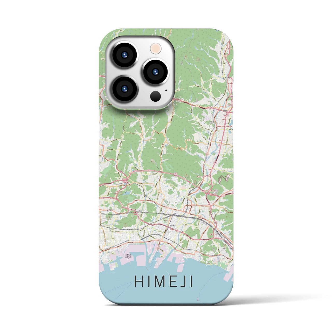 【姫路2(兵庫県)】地図柄iPhoneケース(バックカバータイプ)