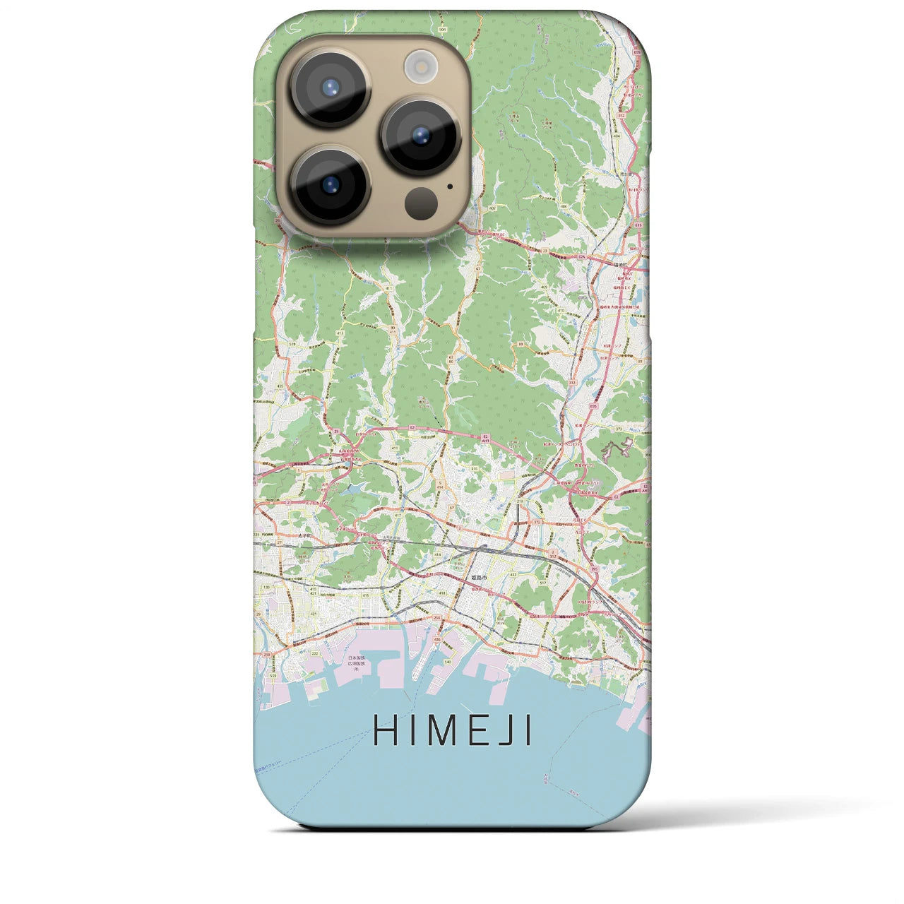 【姫路2(兵庫県)】地図柄iPhoneケース(バックカバータイプ)