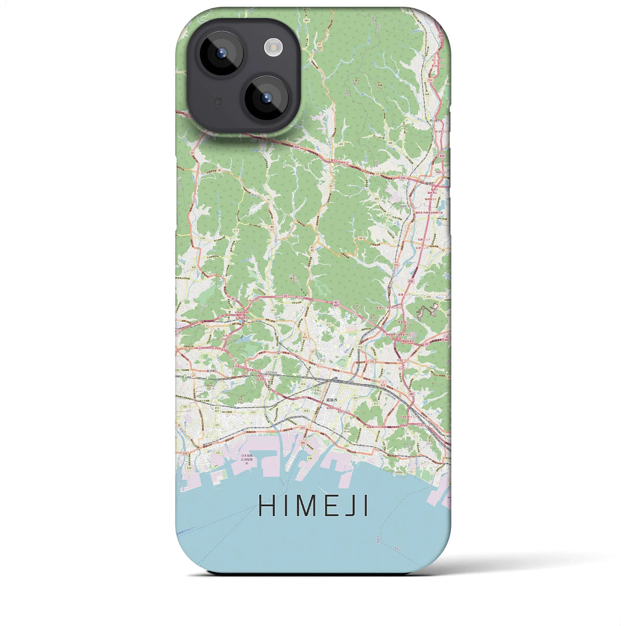 【姫路2(兵庫県)】地図柄iPhoneケース(バックカバータイプ)