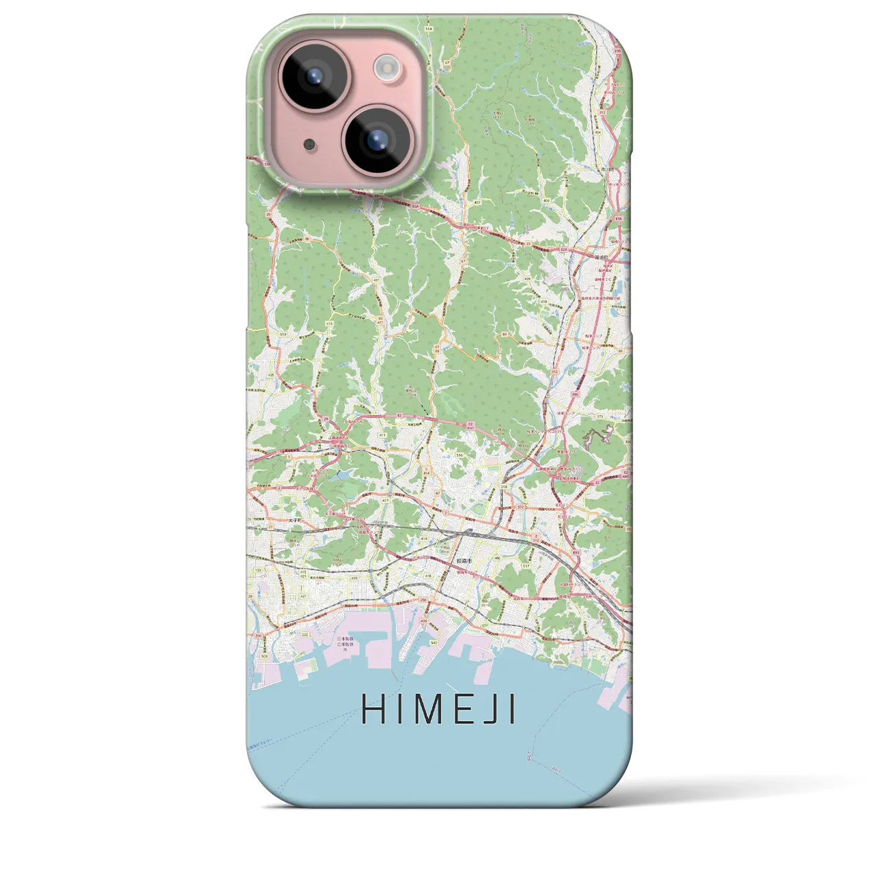 【姫路2(兵庫県)】地図柄iPhoneケース(バックカバータイプ)