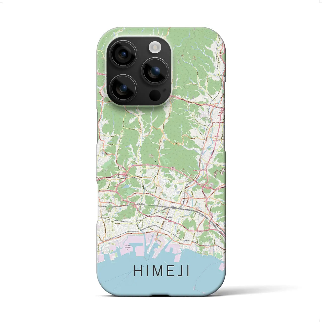 【姫路2(兵庫県)】地図柄iPhoneケース(バックカバータイプ)
