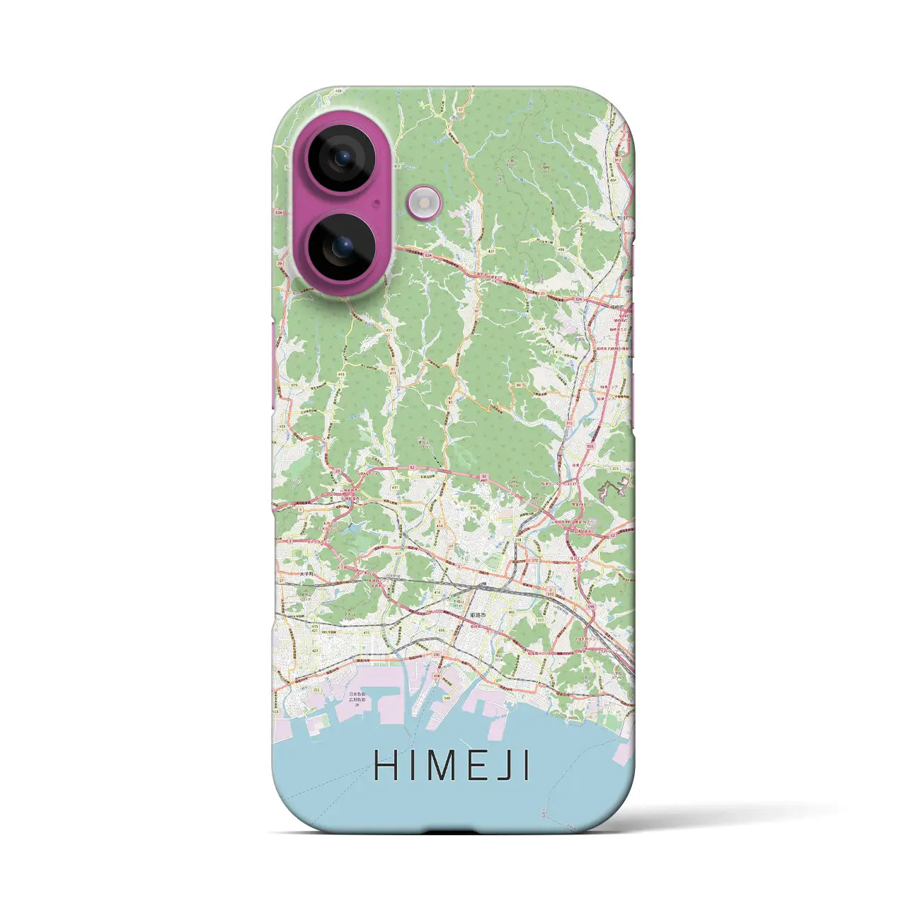 【姫路2(兵庫県)】地図柄iPhoneケース(バックカバータイプ)