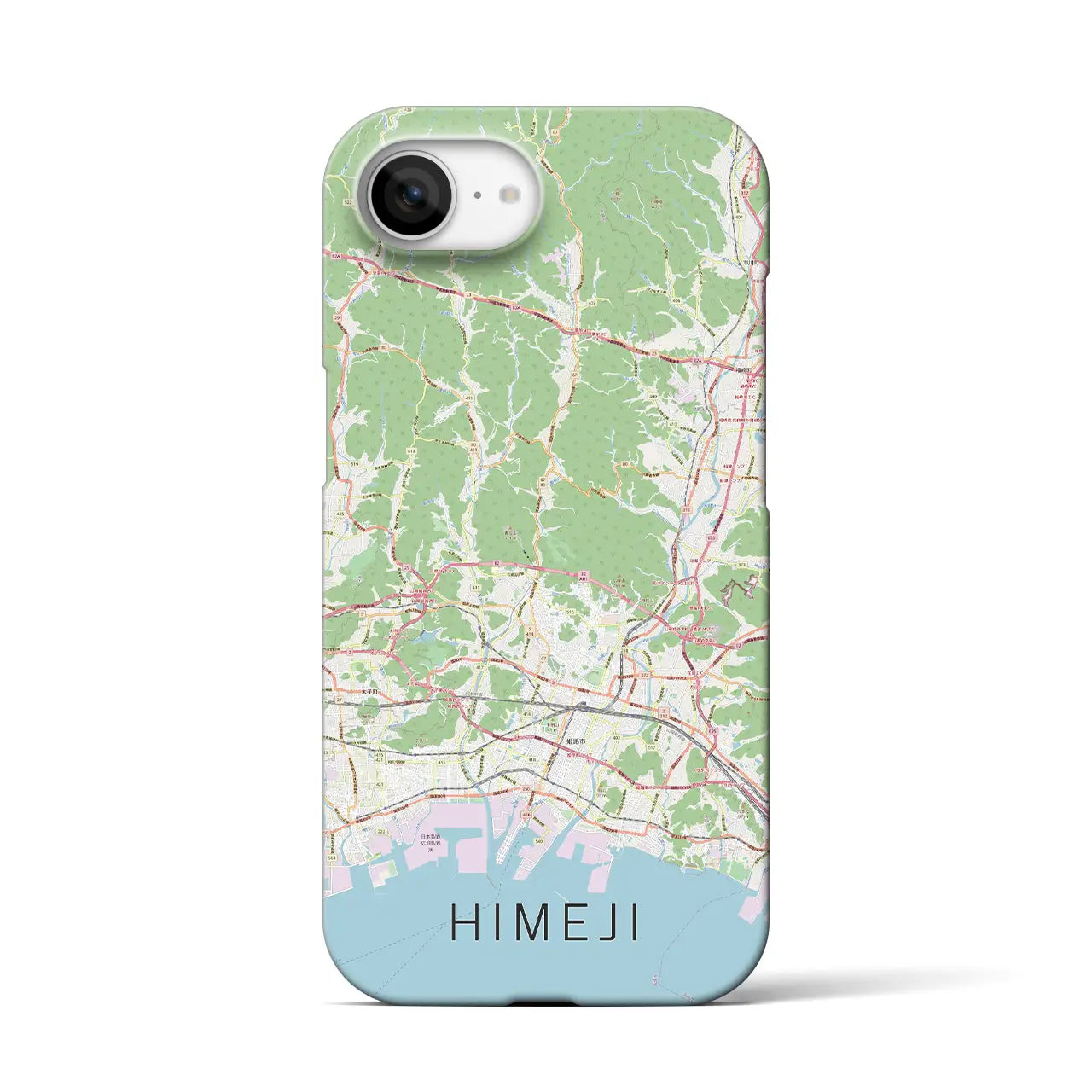 【姫路2(兵庫県)】地図柄iPhoneケース(バックカバータイプ)