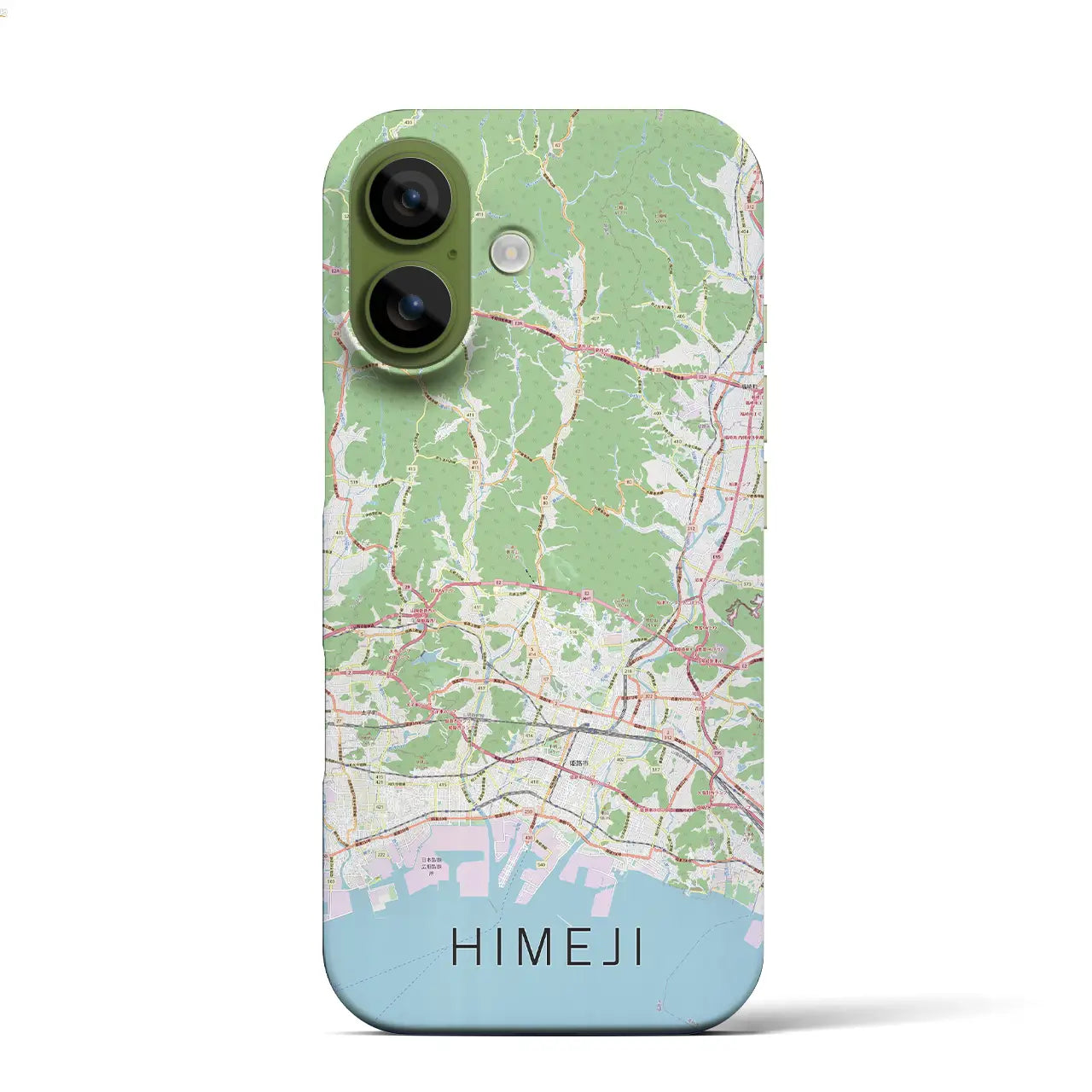 【姫路2(兵庫県)】地図柄iPhoneケース(バックカバータイプ)