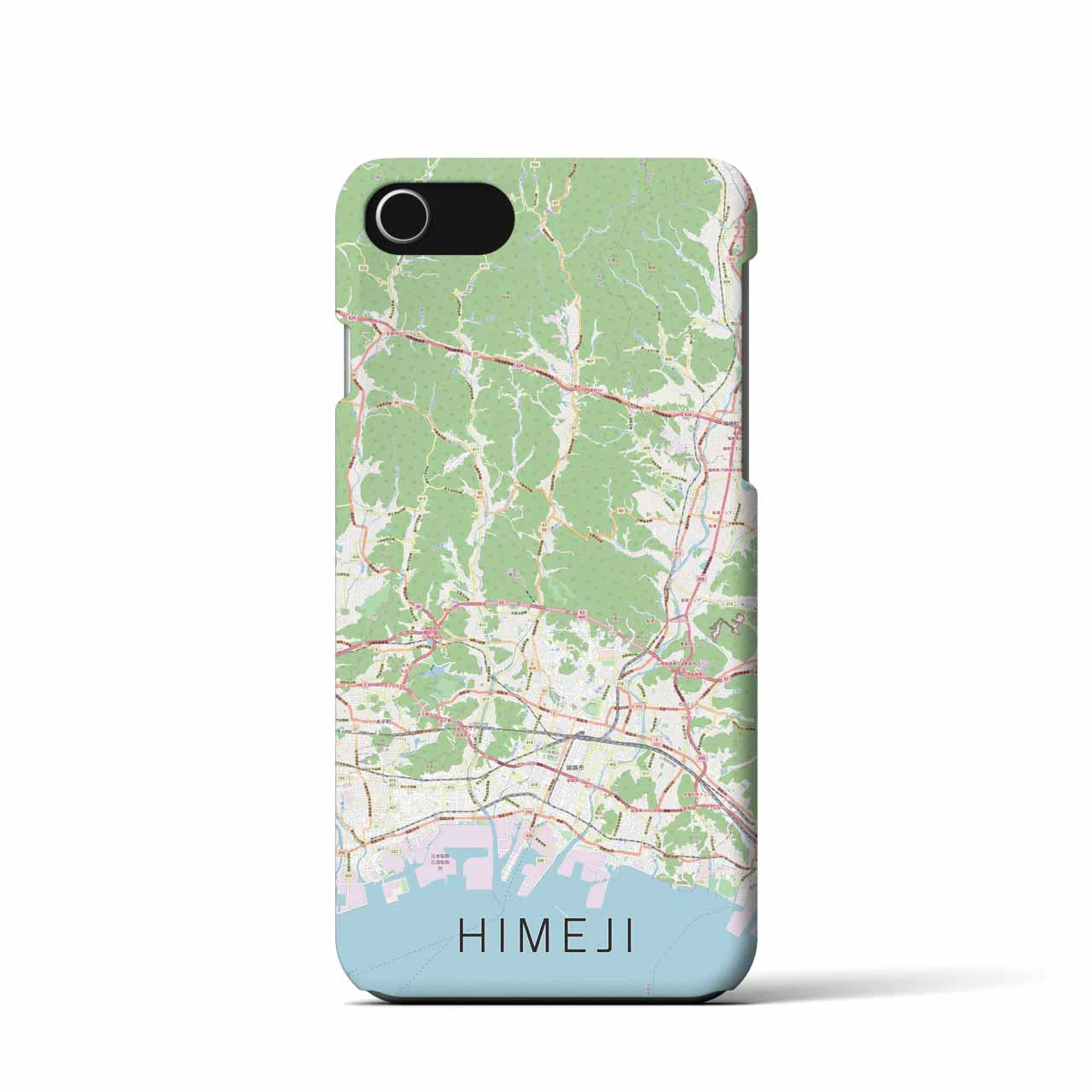 【姫路2(兵庫県)】地図柄iPhoneケース(バックカバータイプ)