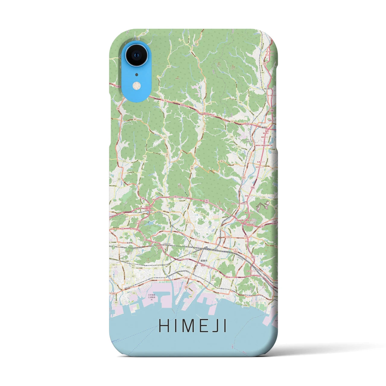 【姫路2(兵庫県)】地図柄iPhoneケース(バックカバータイプ)