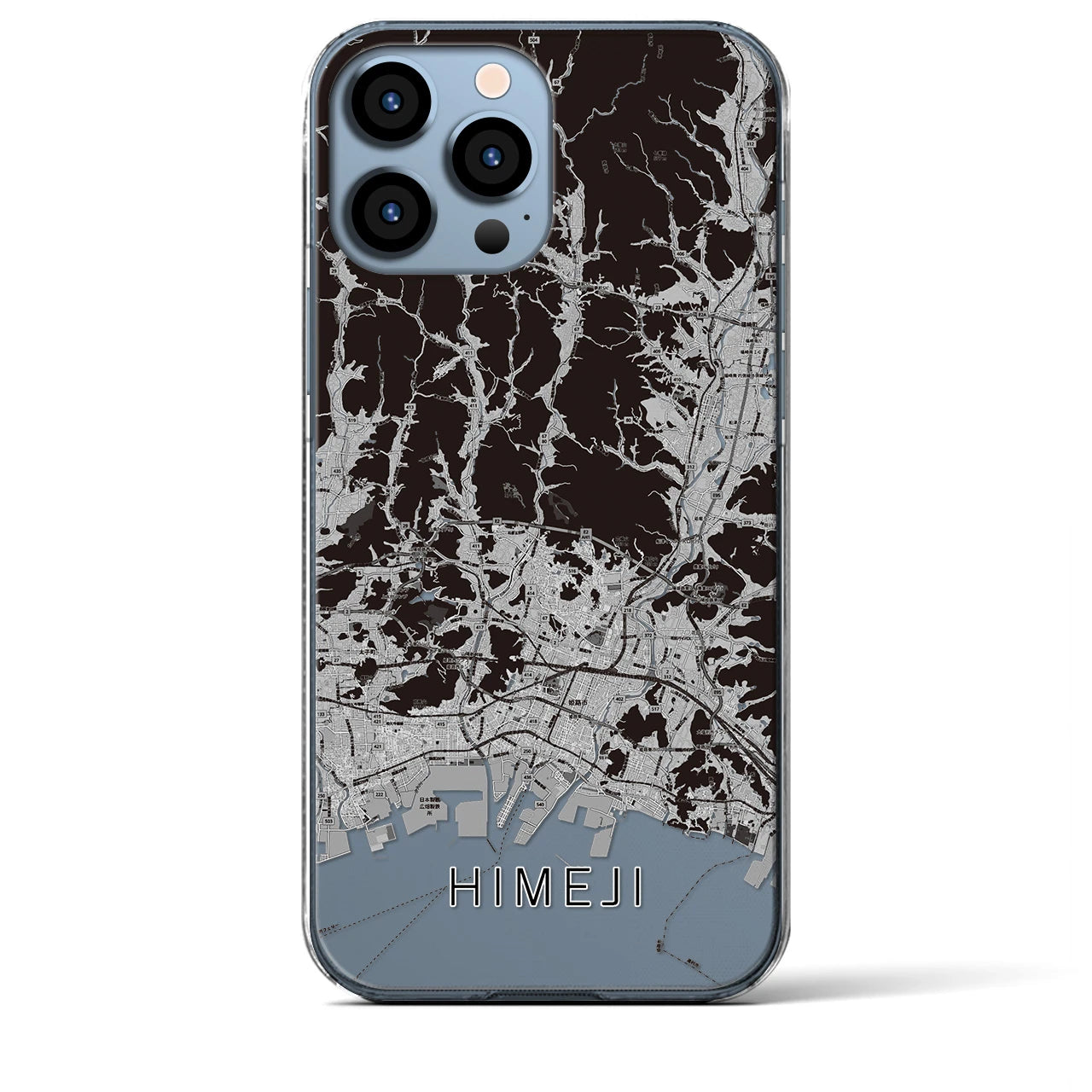 【姫路2(兵庫県)】地図柄iPhoneケース(クリアタイプ)