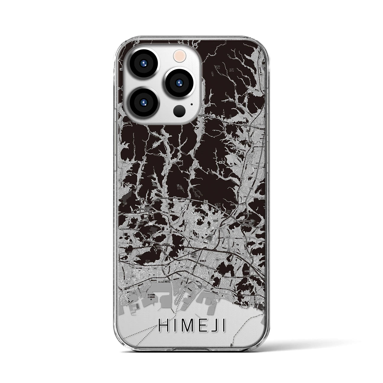 【姫路2(兵庫県)】地図柄iPhoneケース(クリアタイプ)