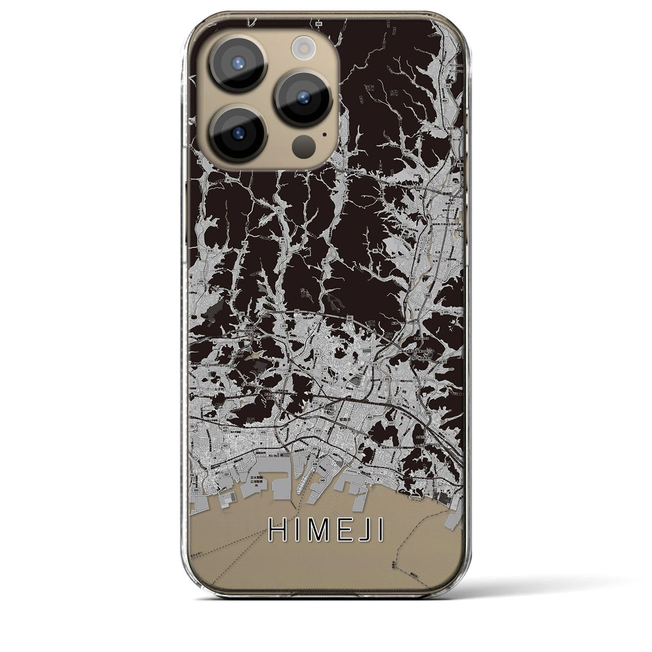 【姫路2(兵庫県)】地図柄iPhoneケース(クリアタイプ)