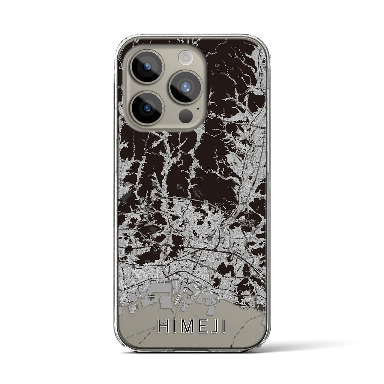 【姫路2(兵庫県)】地図柄iPhoneケース(クリアタイプ)