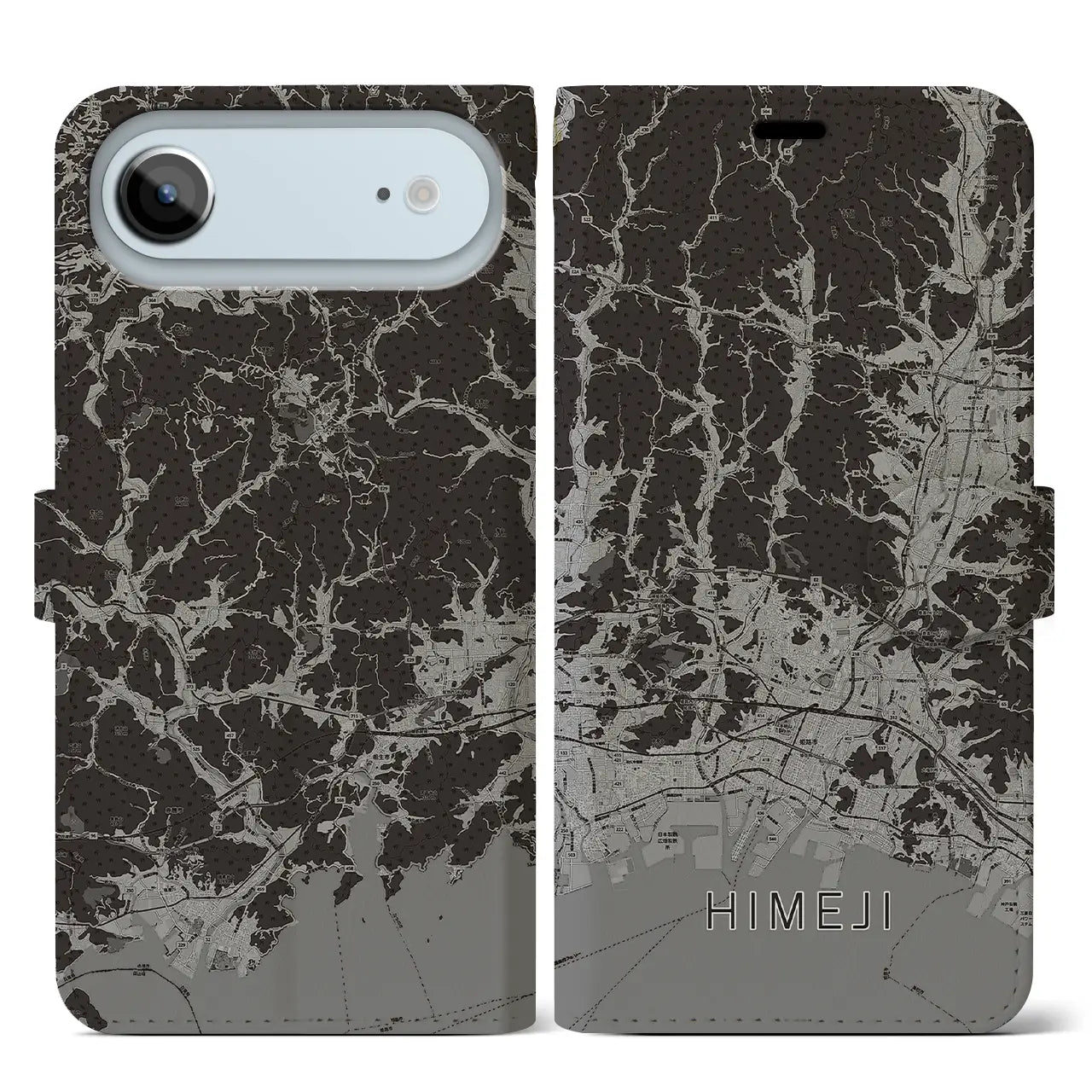 【姫路2(兵庫県)】地図柄iPhoneケース(手帳タイプ)