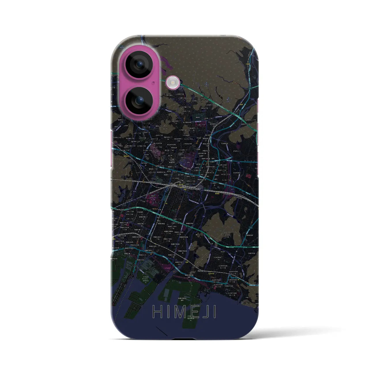 【姫路(兵庫県)】地図柄iPhoneケース(バックカバータイプ)