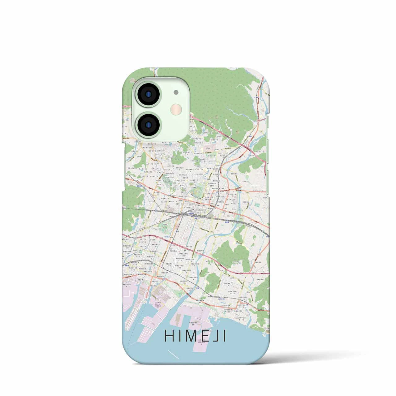 【姫路(兵庫県)】地図柄iPhoneケース(バックカバータイプ)