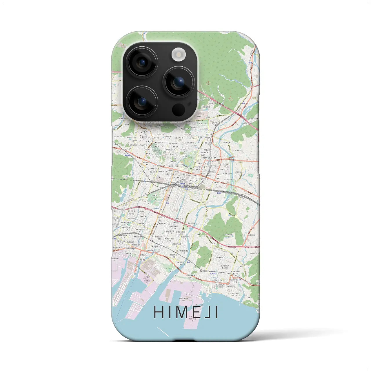 【姫路(兵庫県)】地図柄iPhoneケース(バックカバータイプ)