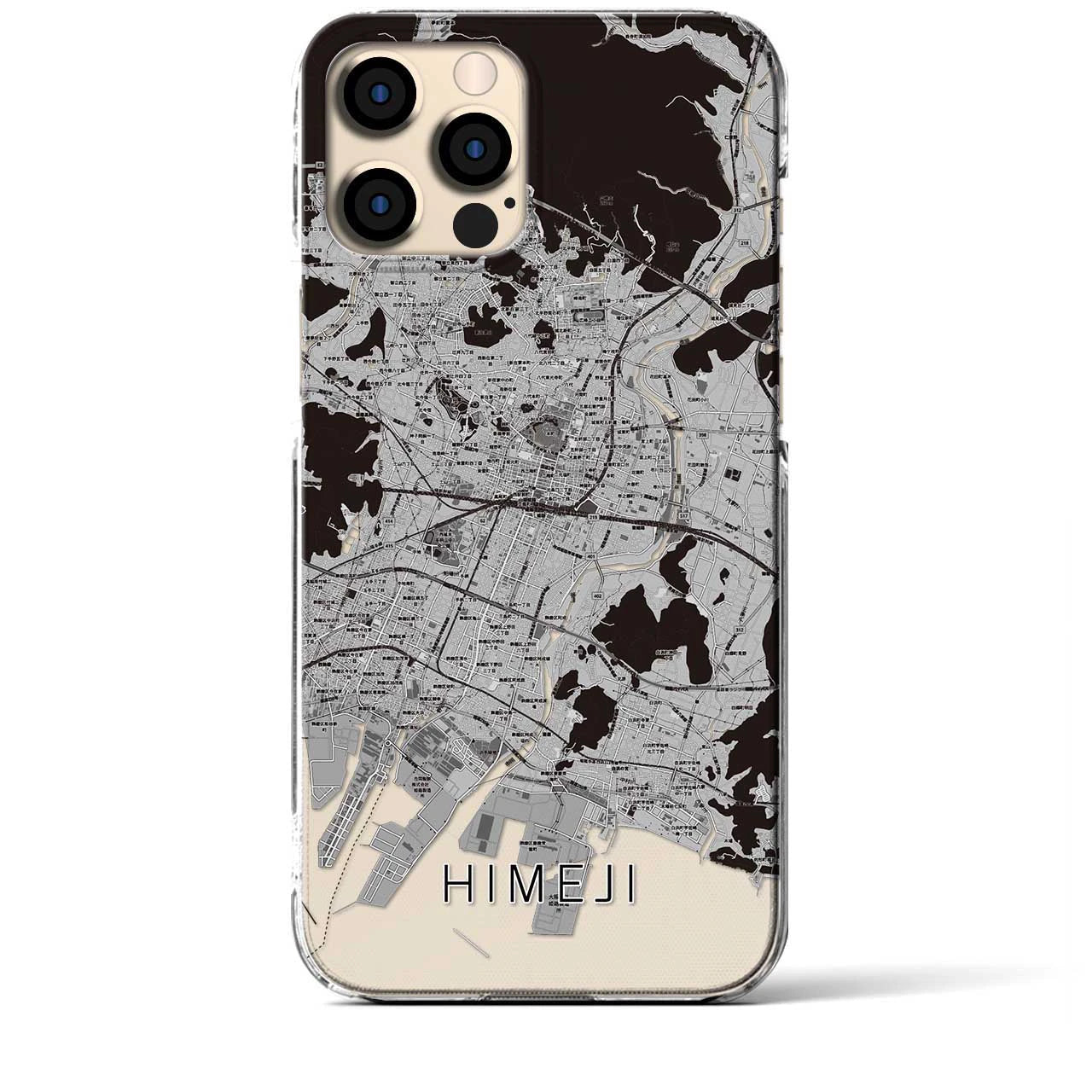 【姫路(兵庫県)】地図柄iPhoneケース(クリアタイプ)