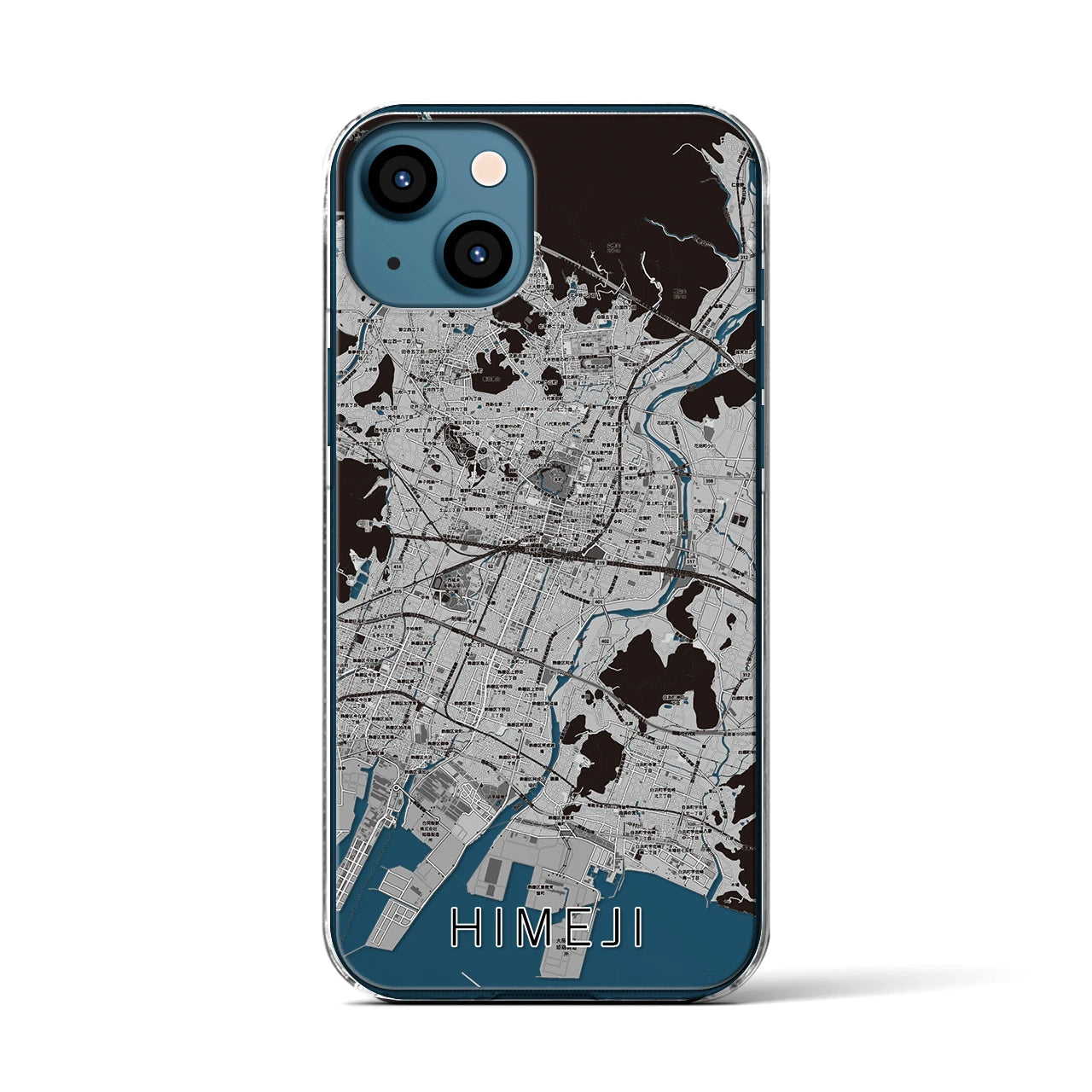 【姫路(兵庫県)】地図柄iPhoneケース(クリアタイプ)