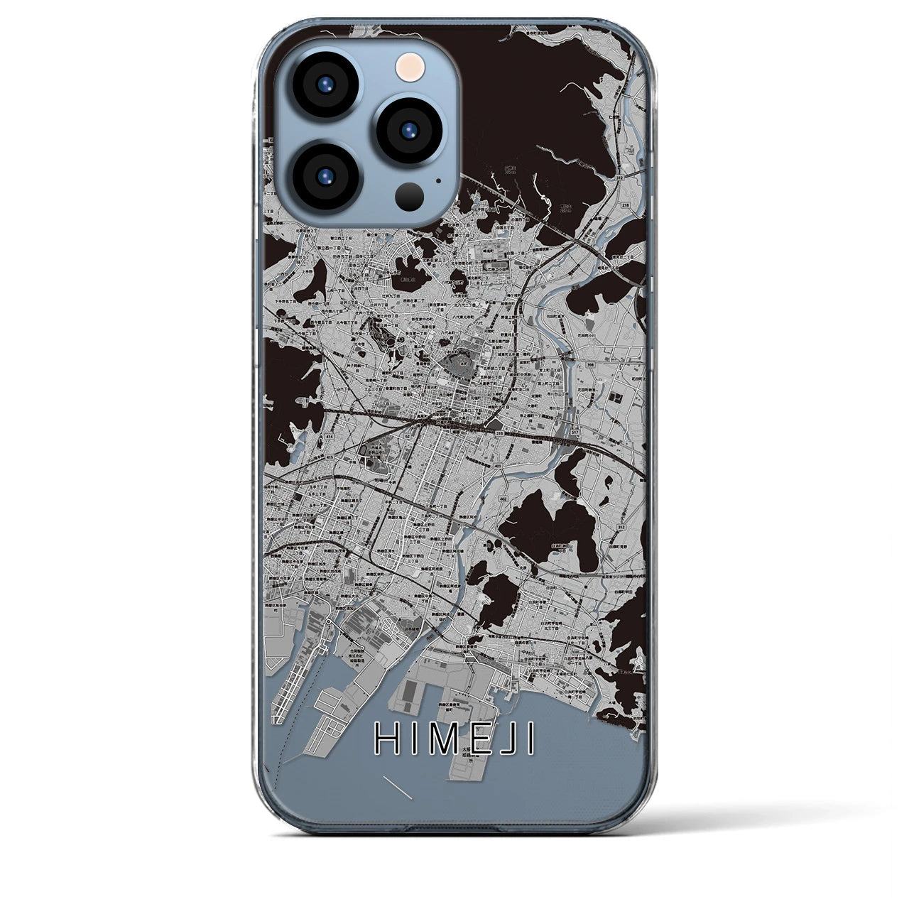 【姫路(兵庫県)】地図柄iPhoneケース(クリアタイプ)