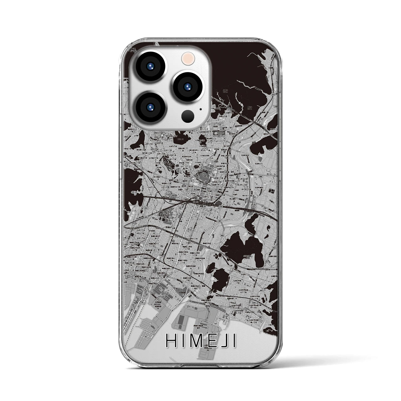 【姫路(兵庫県)】地図柄iPhoneケース(クリアタイプ)