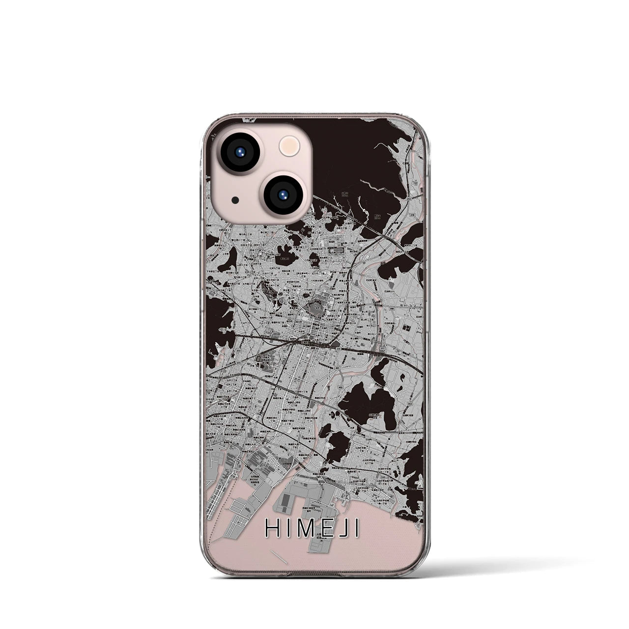 【姫路(兵庫県)】地図柄iPhoneケース(クリアタイプ)