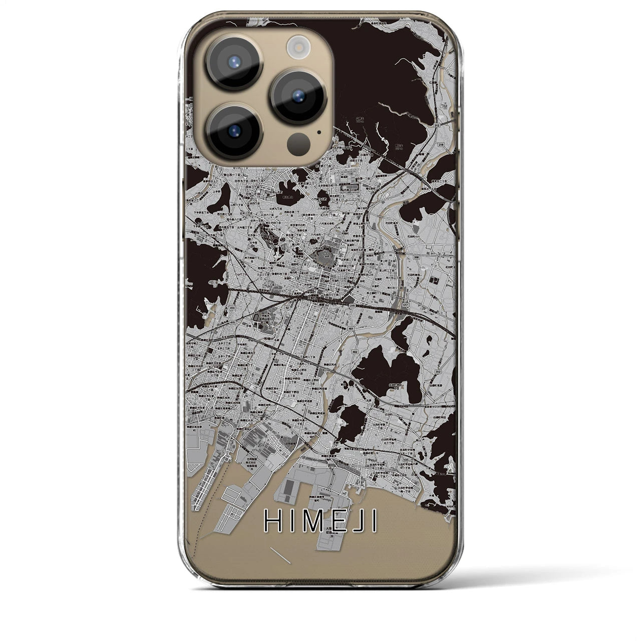 【姫路(兵庫県)】地図柄iPhoneケース(クリアタイプ)