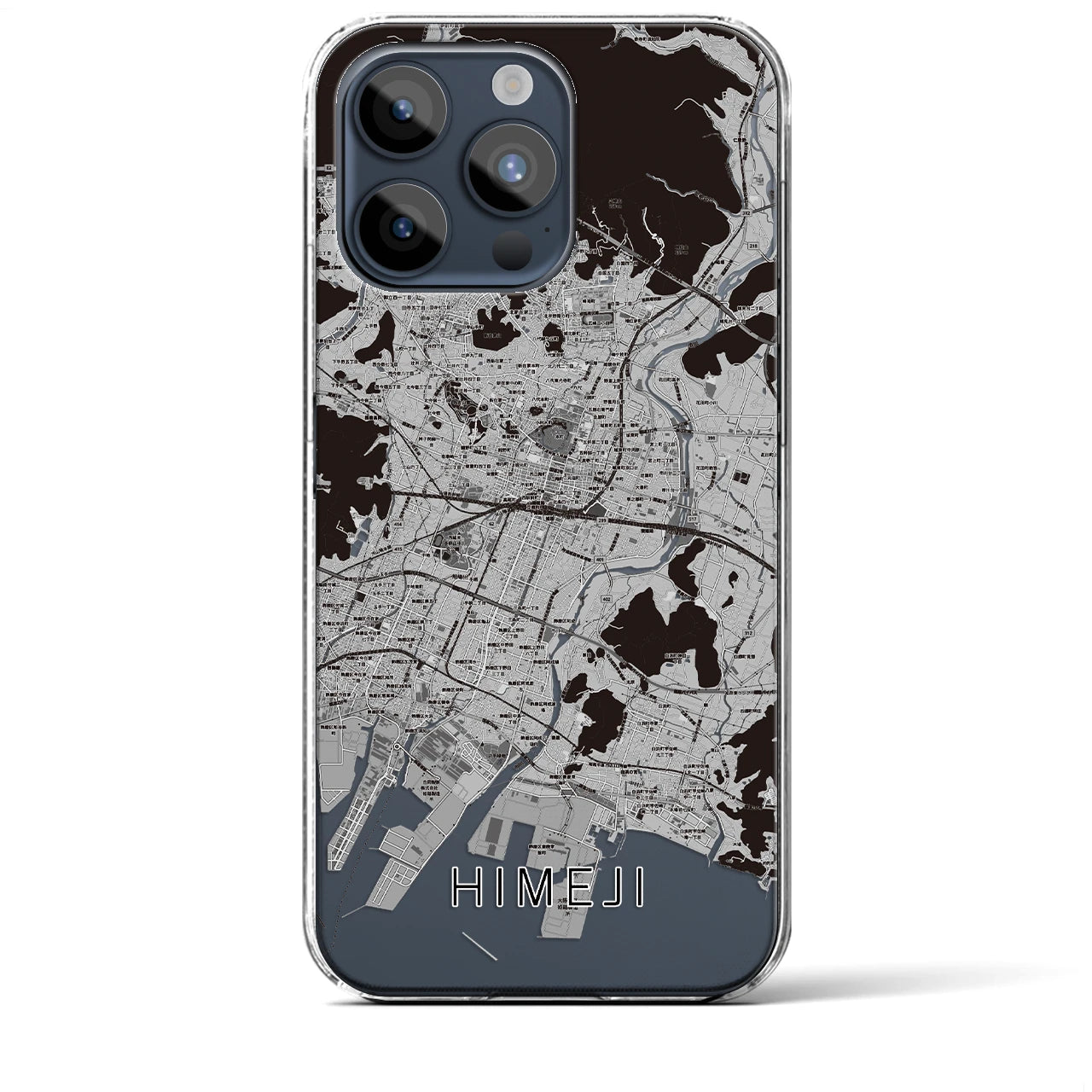 【姫路(兵庫県)】地図柄iPhoneケース(クリアタイプ)