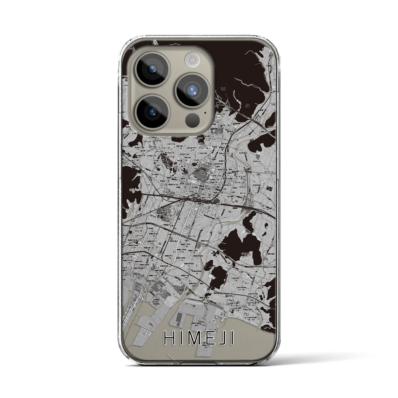 【姫路(兵庫県)】地図柄iPhoneケース(クリアタイプ)