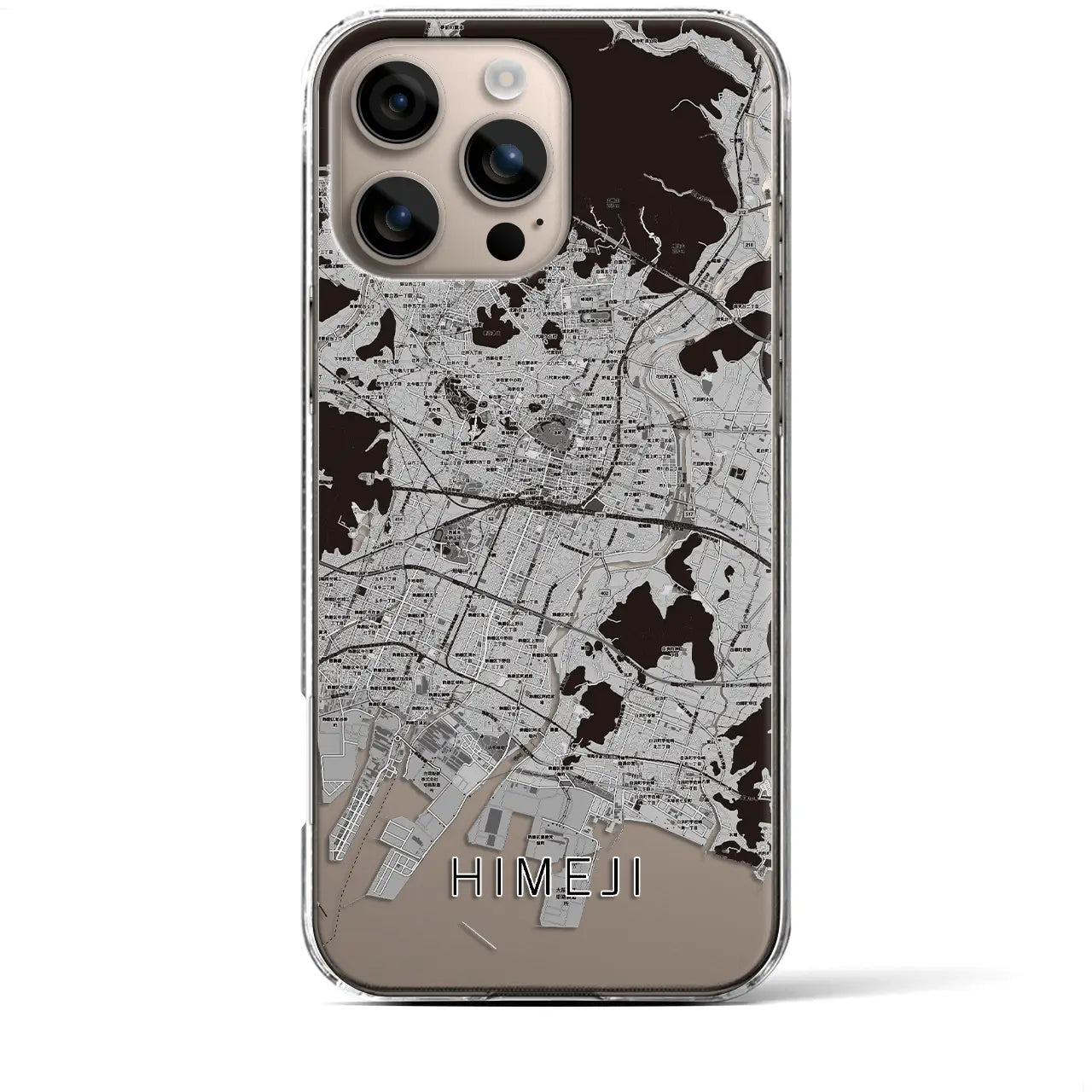 【姫路(兵庫県)】地図柄iPhoneケース(クリアタイプ)