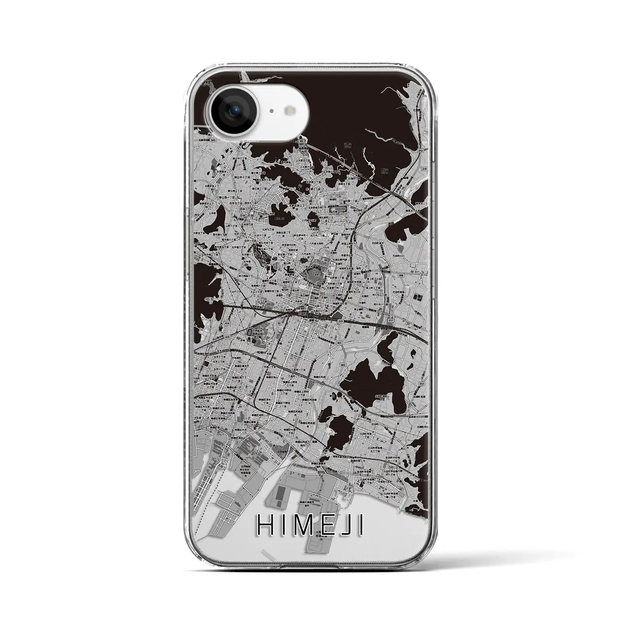 【姫路(兵庫県)】地図柄iPhoneケース(クリアタイプ)