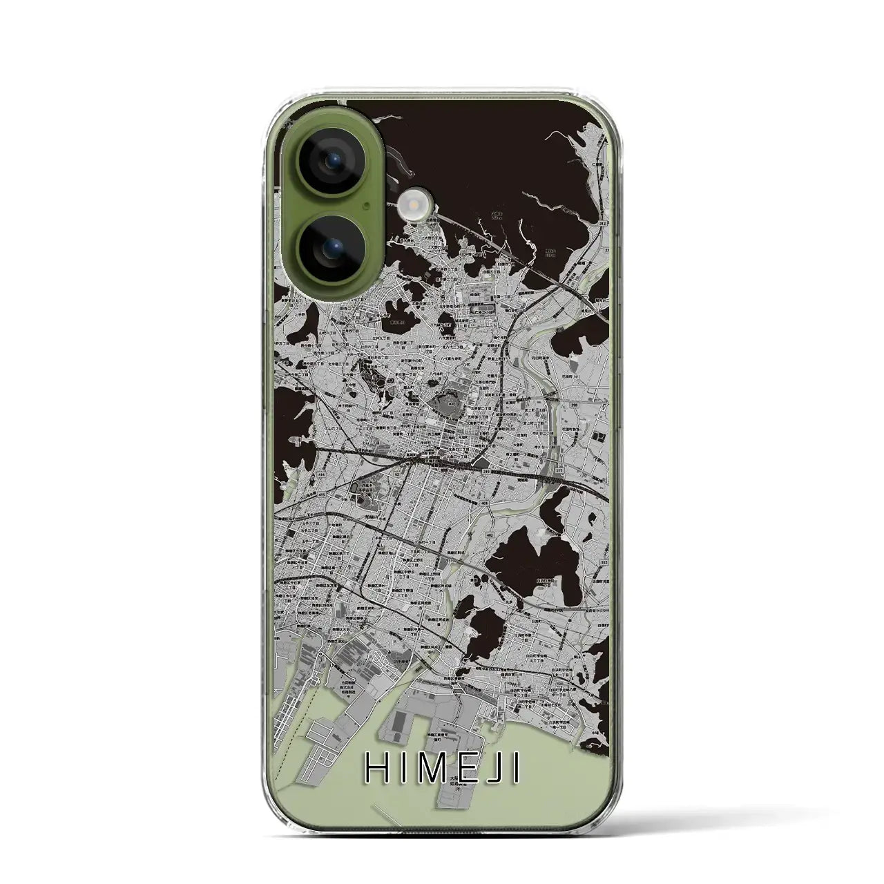 【姫路(兵庫県)】地図柄iPhoneケース(クリアタイプ)モノトーン・iPhone 17 Pro Max 用