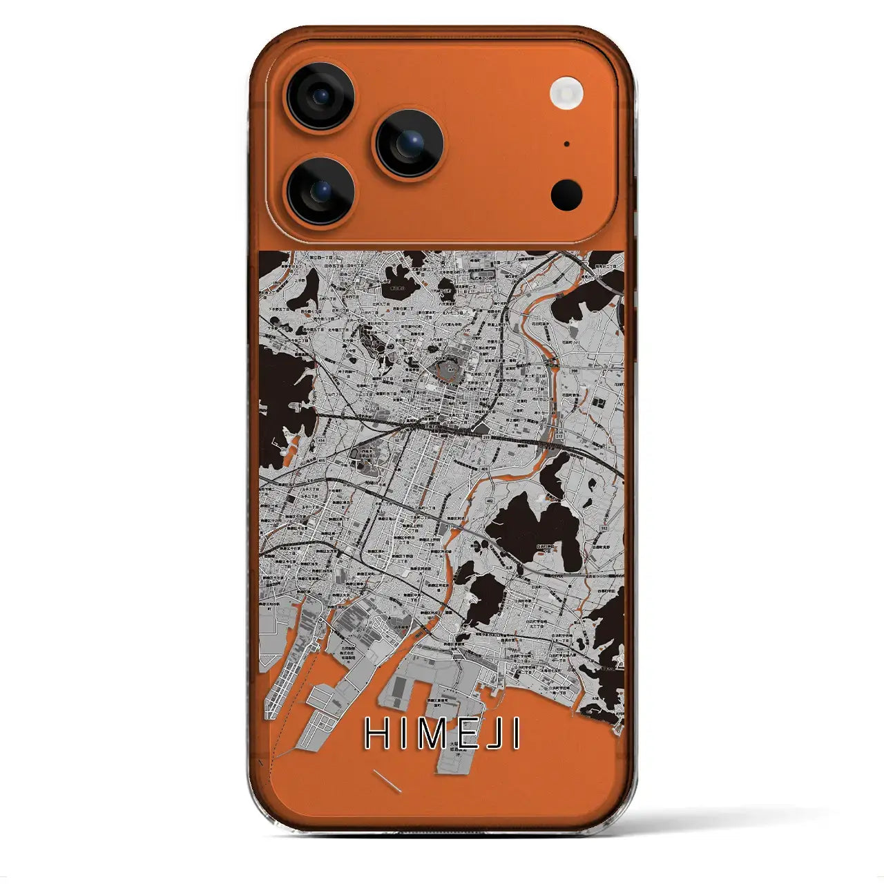 【姫路(兵庫県)】地図柄iPhoneケース(クリアタイプ)