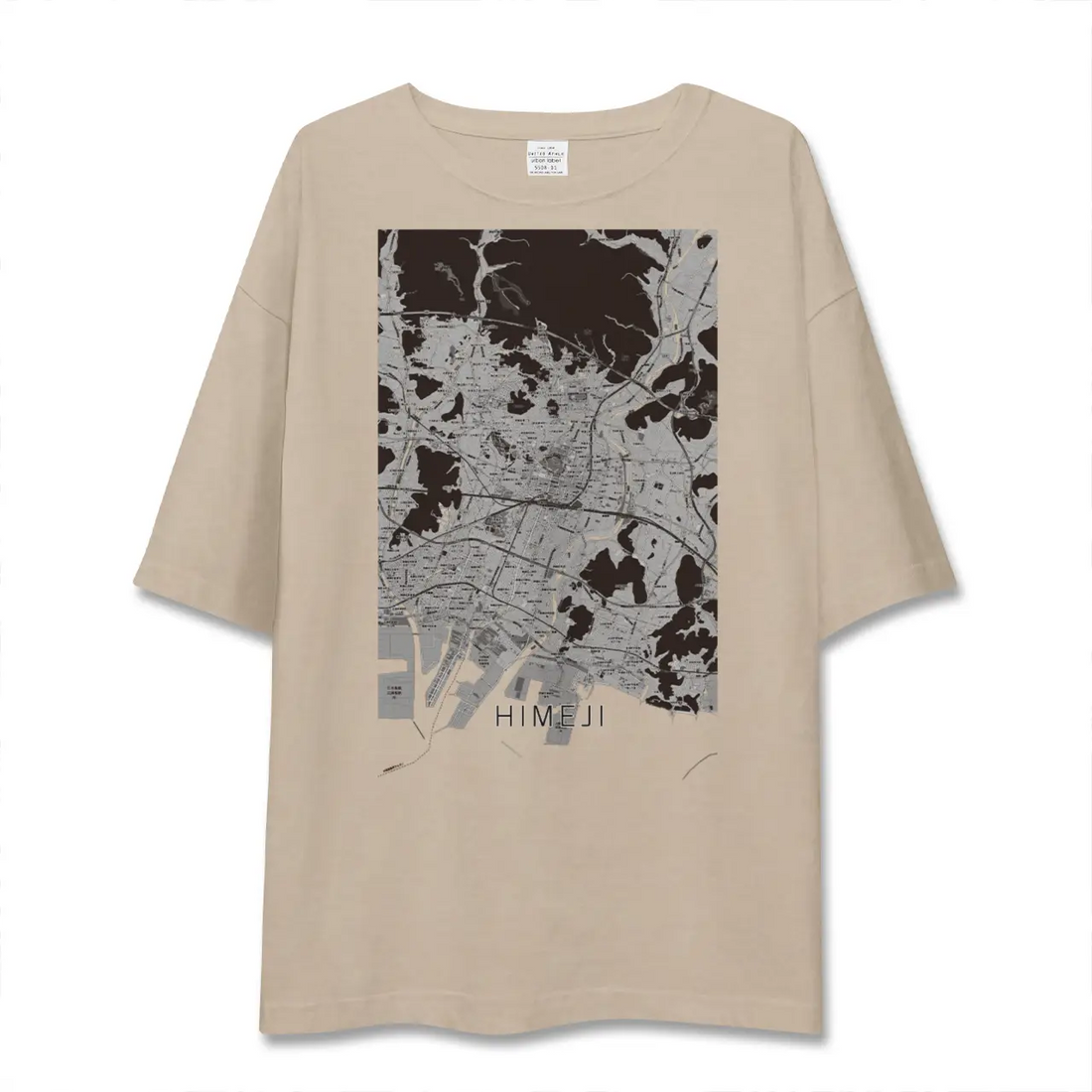 【姫路(兵庫県)】地図柄ビッグシルエットTシャツ