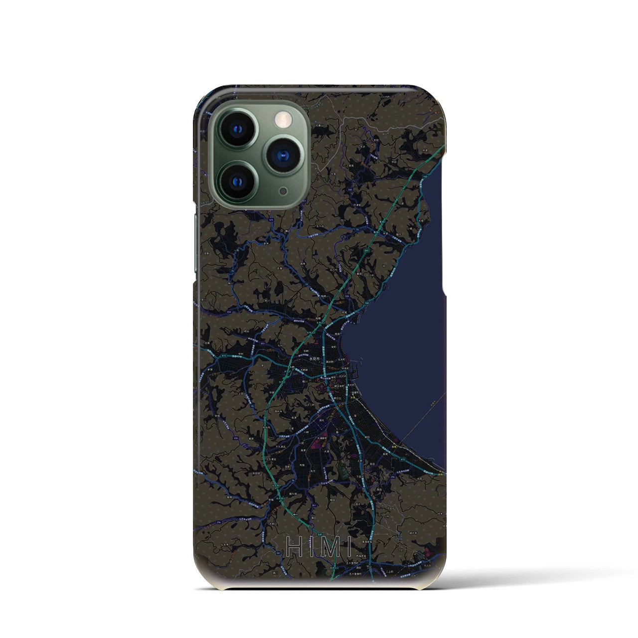 【氷見(富山県)】地図柄iPhoneケース(バックカバータイプ)