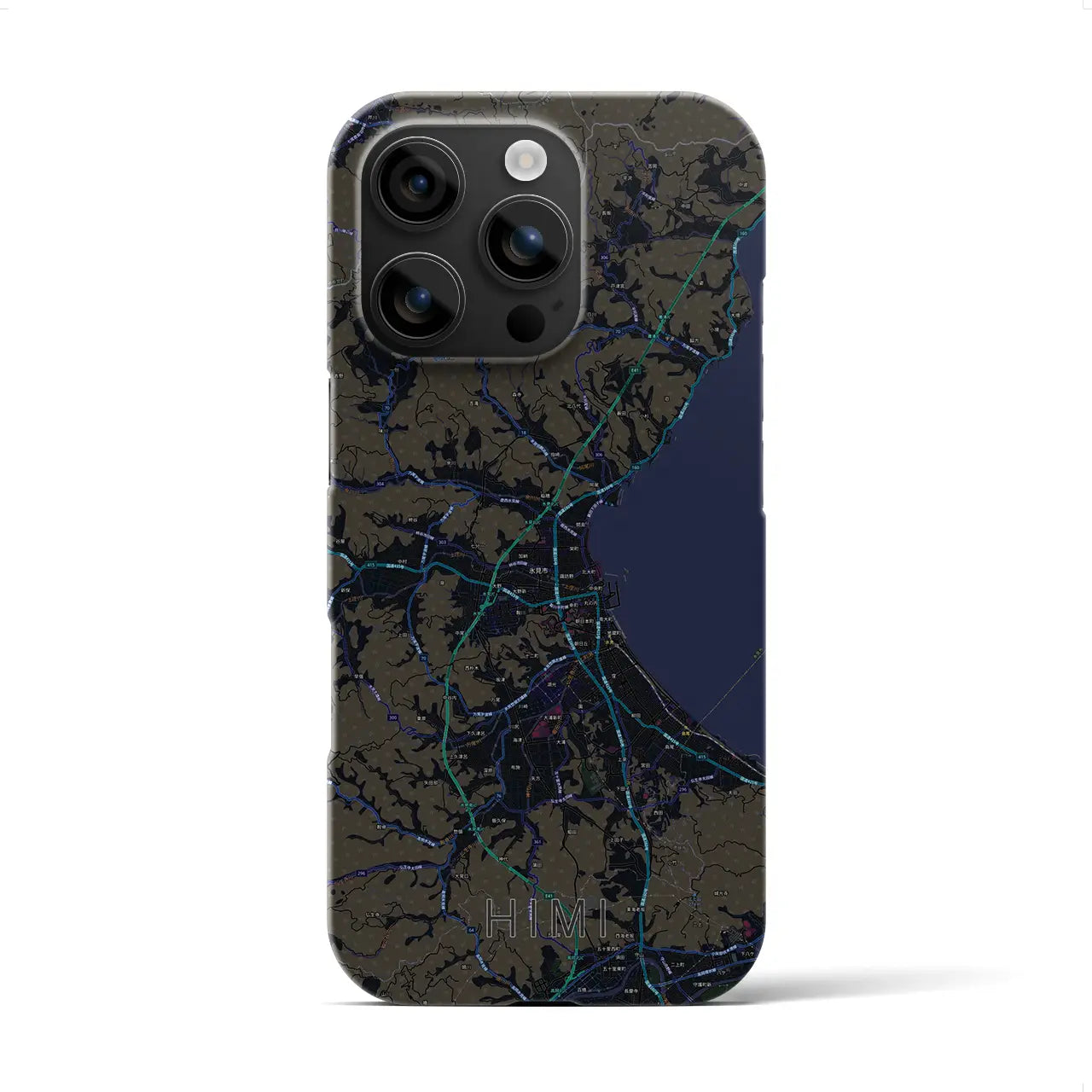 【氷見(富山県)】地図柄iPhoneケース(バックカバータイプ)