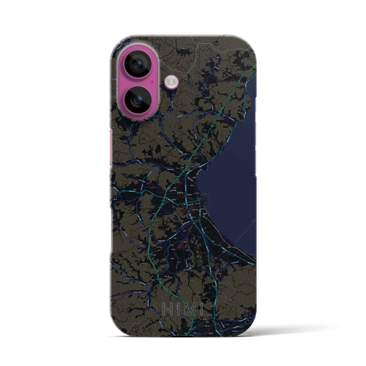 【氷見(富山県)】地図柄iPhoneケース(バックカバータイプ)