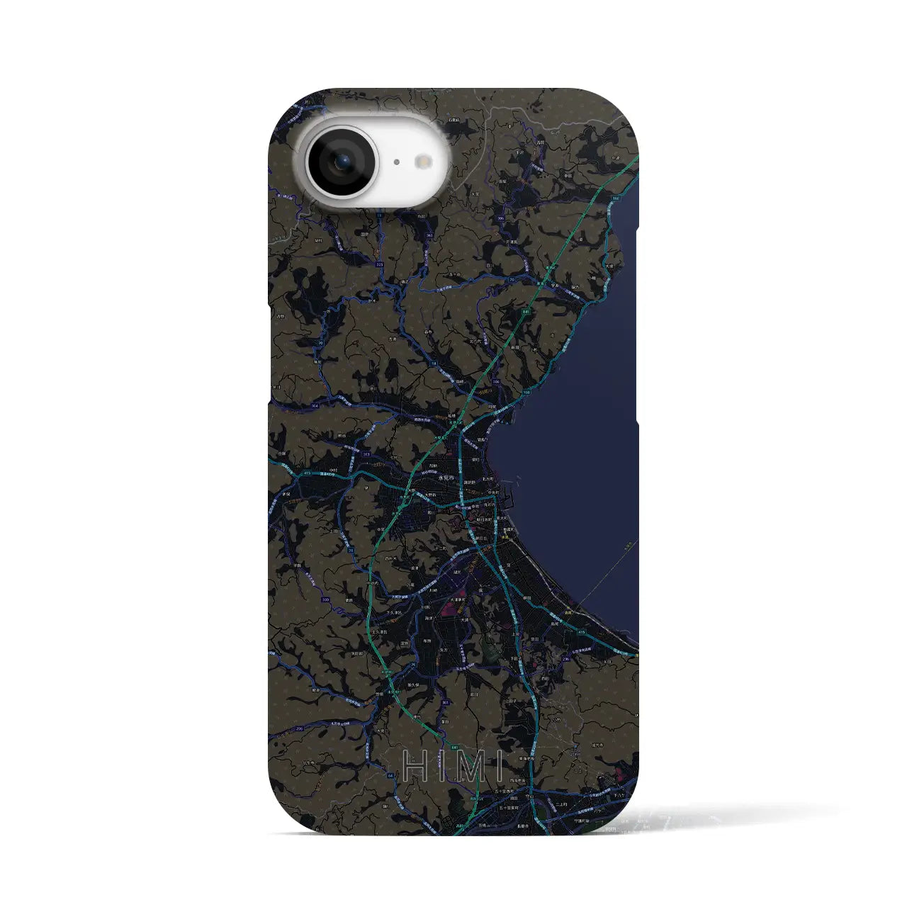 【氷見(富山県)】地図柄iPhoneケース(バックカバータイプ)