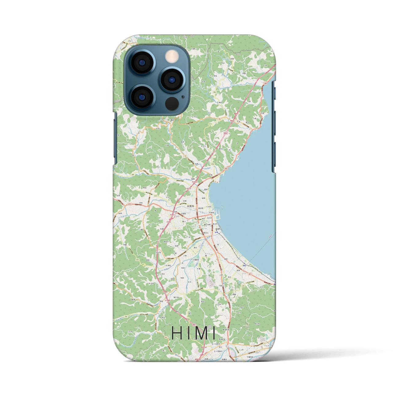 【氷見(富山県)】地図柄iPhoneケース(バックカバータイプ)