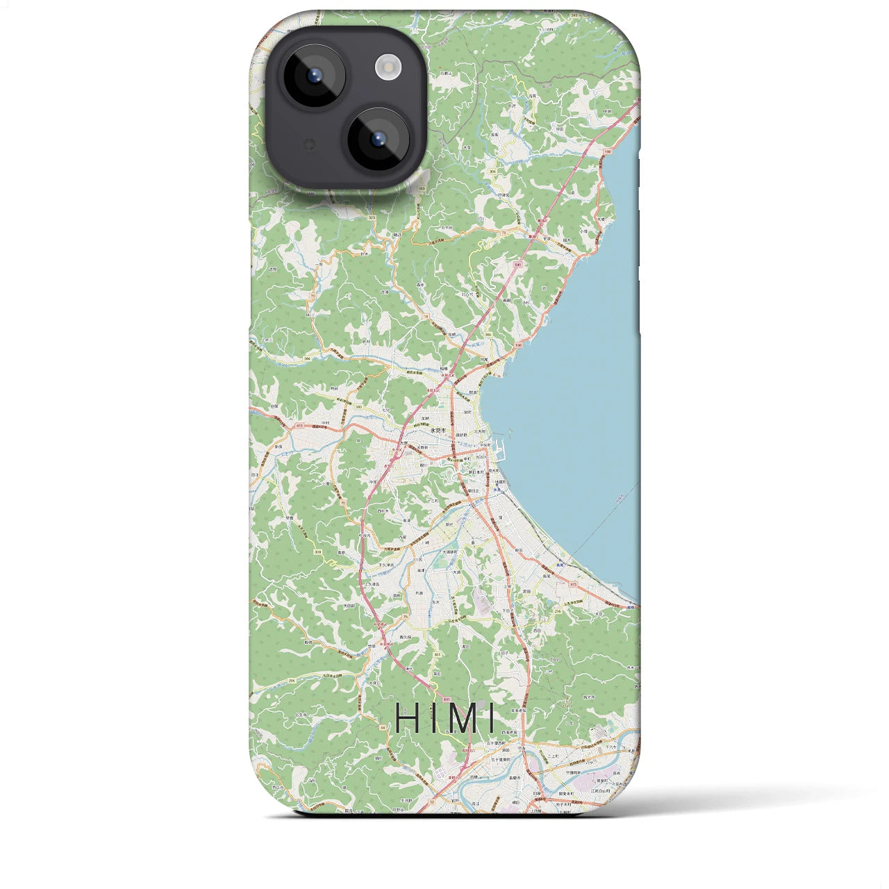 【氷見(富山県)】地図柄iPhoneケース(バックカバータイプ)