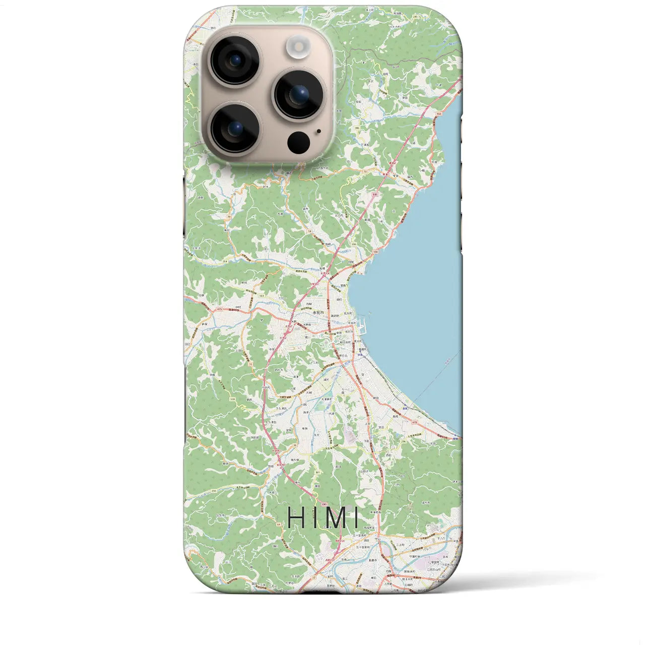 【氷見(富山県)】地図柄iPhoneケース(バックカバータイプ)