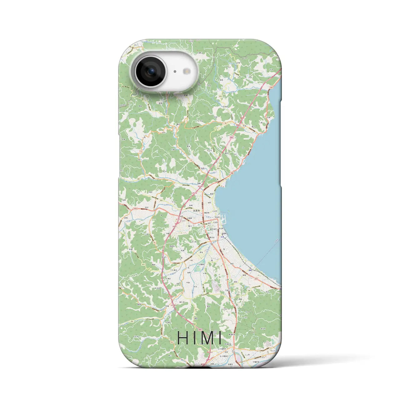 【氷見(富山県)】地図柄iPhoneケース(バックカバータイプ)